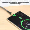cable usb c conmpatible con Huawei FCP Qualcom 4.0