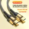 cable de poder y datos usb c 3A