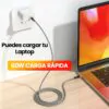 cable usb c para carga rápida 60w