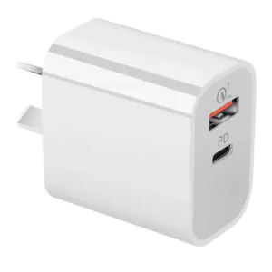 Cargador Rápido 3.0 de 20W USB C y USB A para Celular