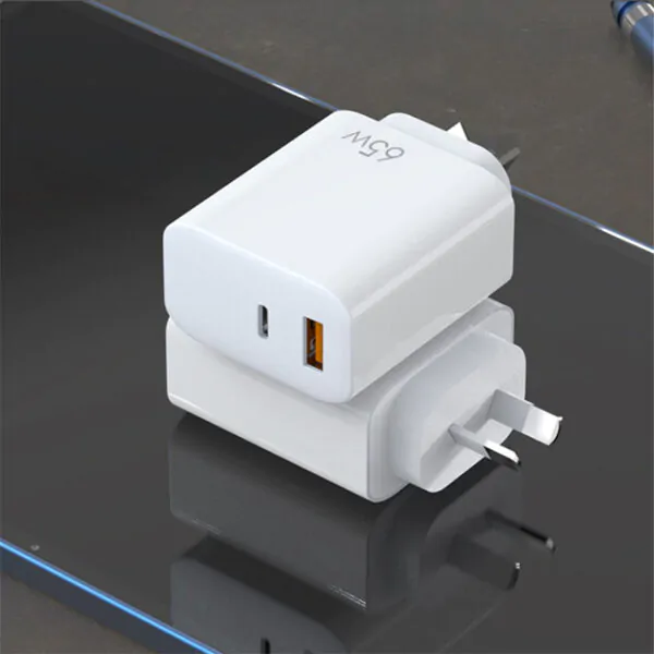 cargador rápido puerto usb c y usb a