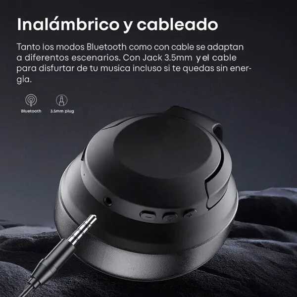 auricular inalámbrico con bluetooth de vincha langsdom