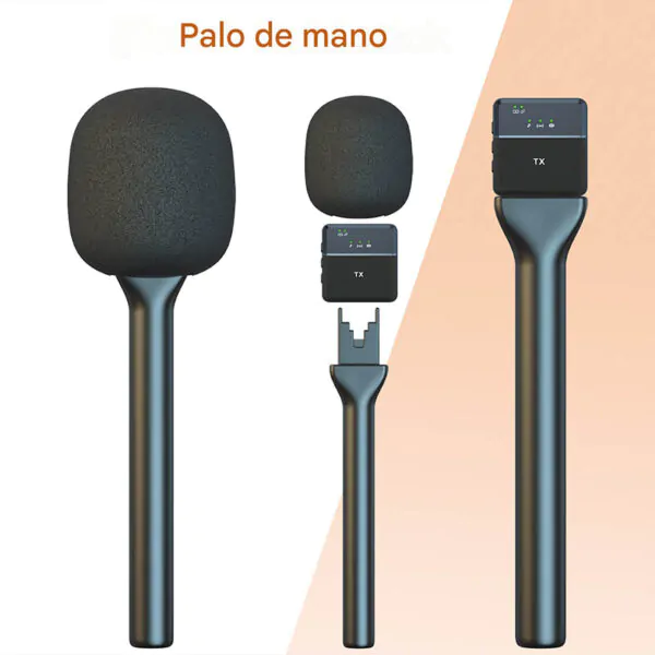 palo para micrfono inalambrico entrevistas