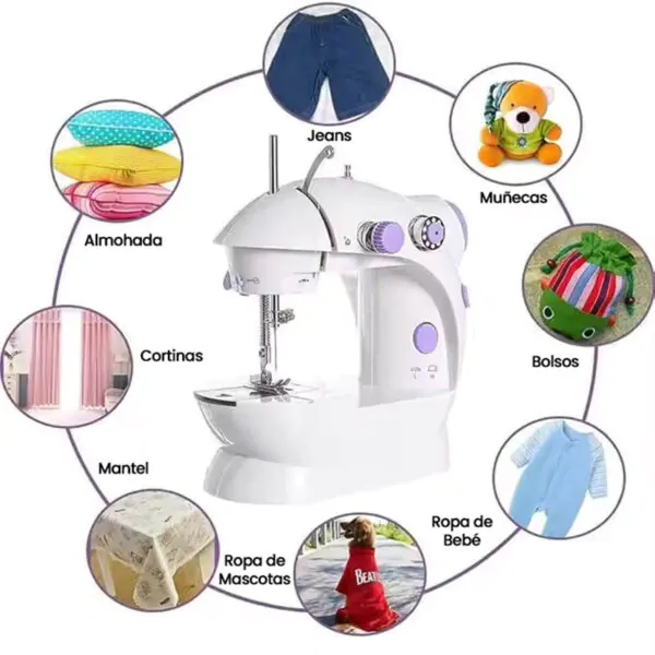 máquina de coser om con pedal