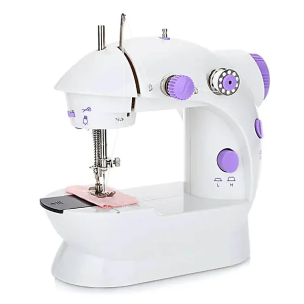 máquina de coser portátil con pedal