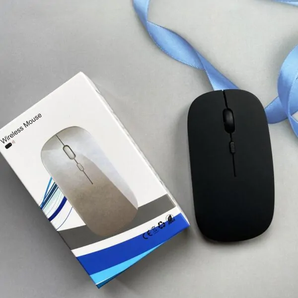 mouse inalambrico chato negro