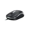mouse genius silencioso con cable gris y negro