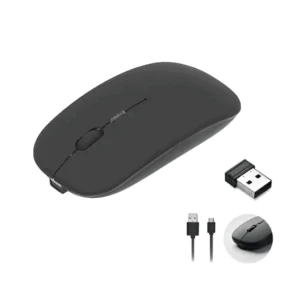 Mouse Inalámbrico Recargable USB 2.4 Ghz y Bluetooth 5.0