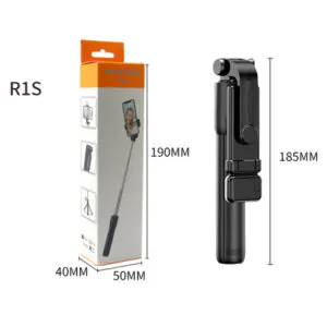 Palo de Selfie R1S extensible con Tripode y luz Led