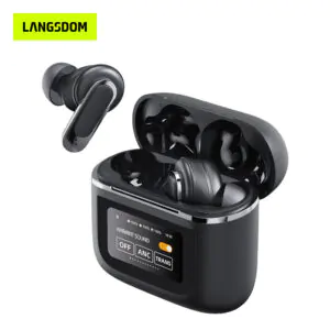 Auricular bluetooth con estuche y pantalla interactiva Langsdom V8