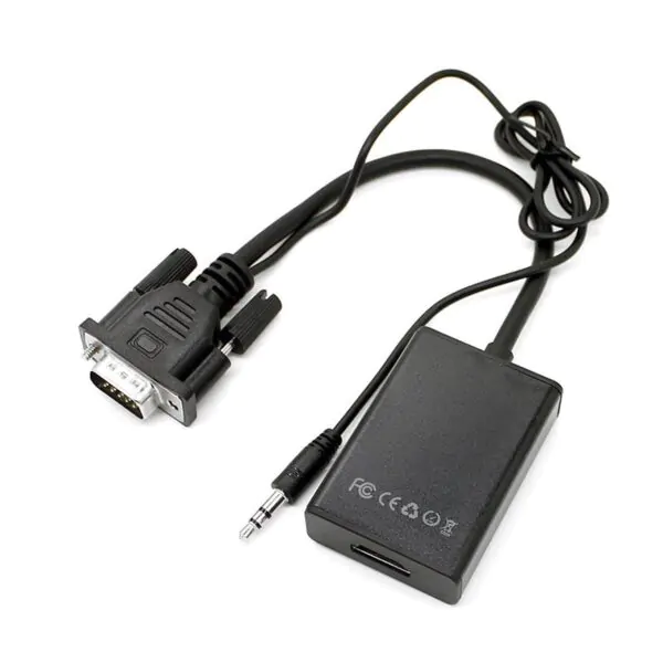 covertidor VGA a HDMI con audio