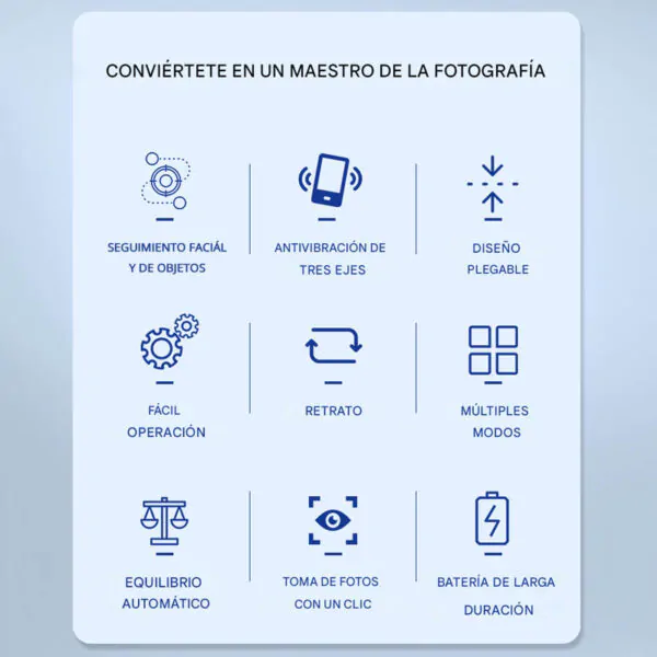 gimbal estabilizador multifuncion con app