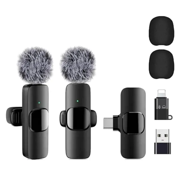 micrófono corbatero K9 inalambrico