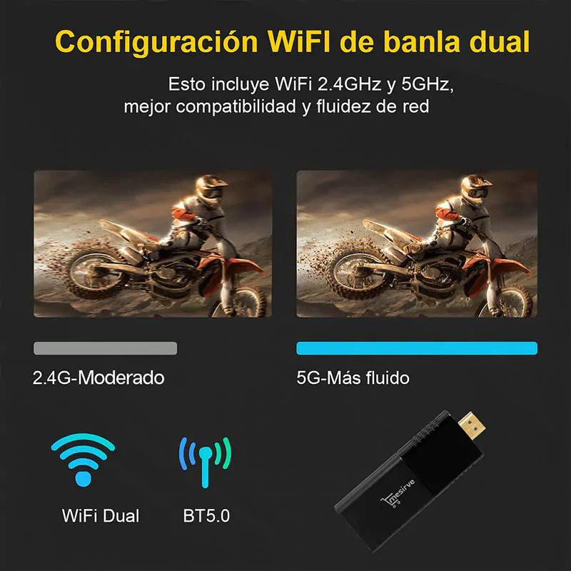 TV Stick Mesirve Rápido Dual Wifi 2GB / 16GB  Convierte tu TV en Smart: imagen 7
