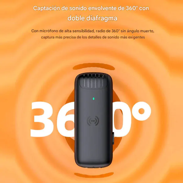 micrófono inalambrico omnidireccional