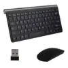 teclado y mouse inalámbrico para pc negro