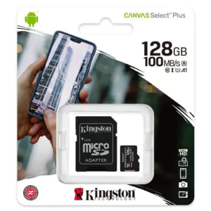 Tarjeta de Memoria microSD Kingston Canvas Select Plus 128GB
