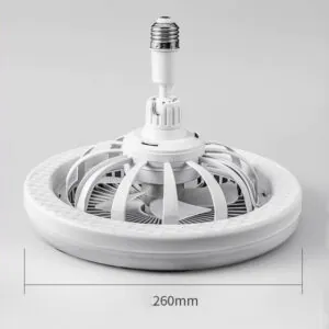 Lámpara LED Redonda 30W con Mini Ventilador Integrado y Control Remoto