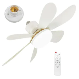 Lámpara LED 40W con Ventilador de Techo y Control Remoto | Luz Cálida, Neutra y Fría