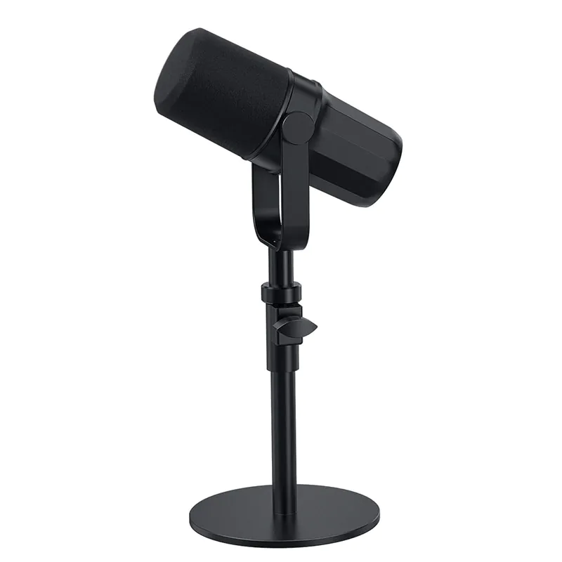 micrófono profesional condensador cardioide para podcast pc streaming negro xlr y usb