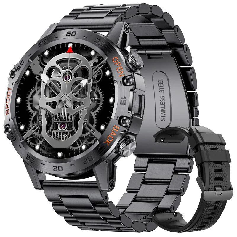 smartwatch deportivo malla metálica k52