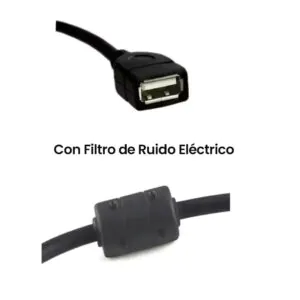 Cable Extensor USB A Macho a USB A Hembra 1.5 Metros c/ Filtro